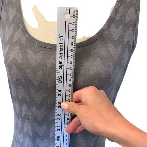 Threads 4 Thought Maxi Dress Sleeveless Gray Arrow Pattern Size Medium - Picture 9 of 12